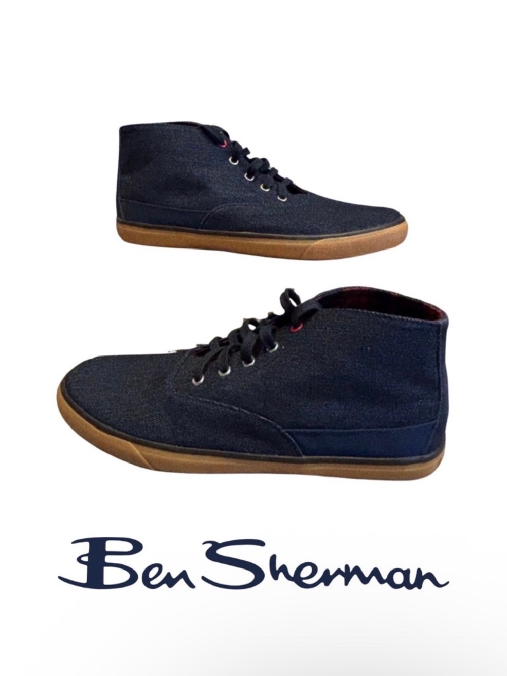 Ben Sherman Men’s Denim Ankle Shoes